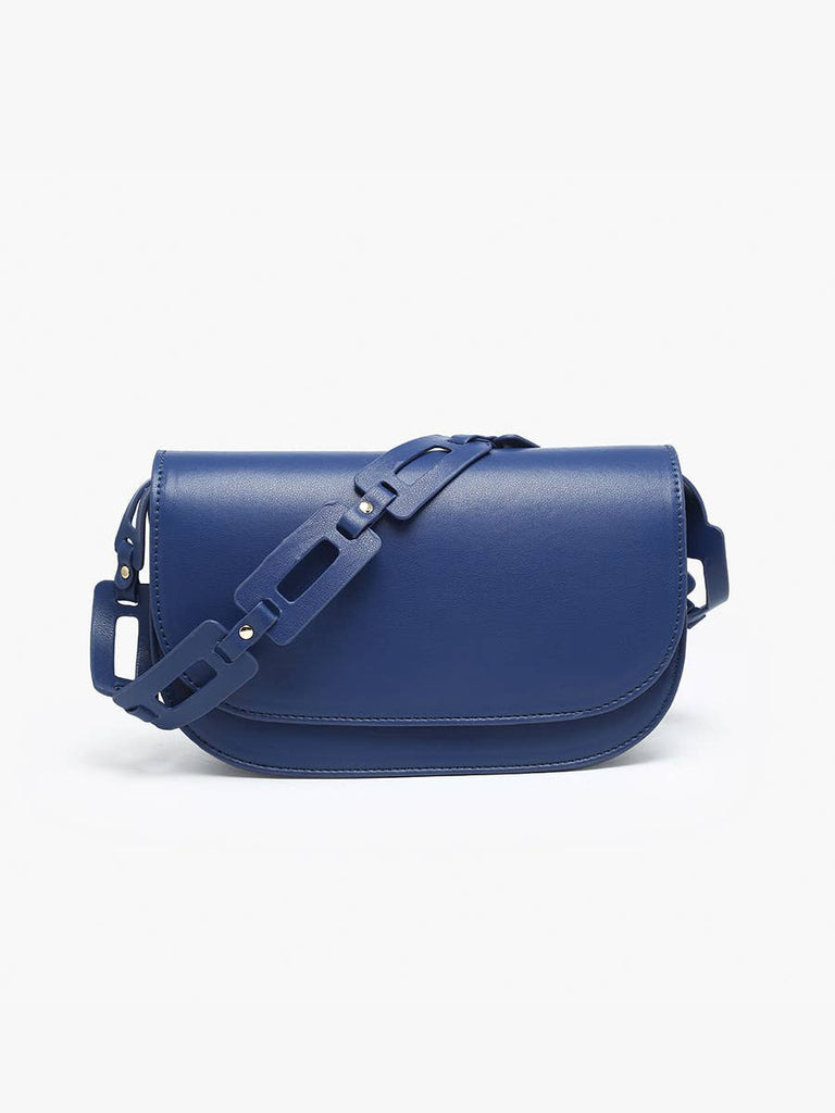 Tripoli Chain Link Shoulder Bag: Brown