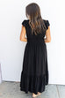 Fluttering into Fall Maxi Dress - Black