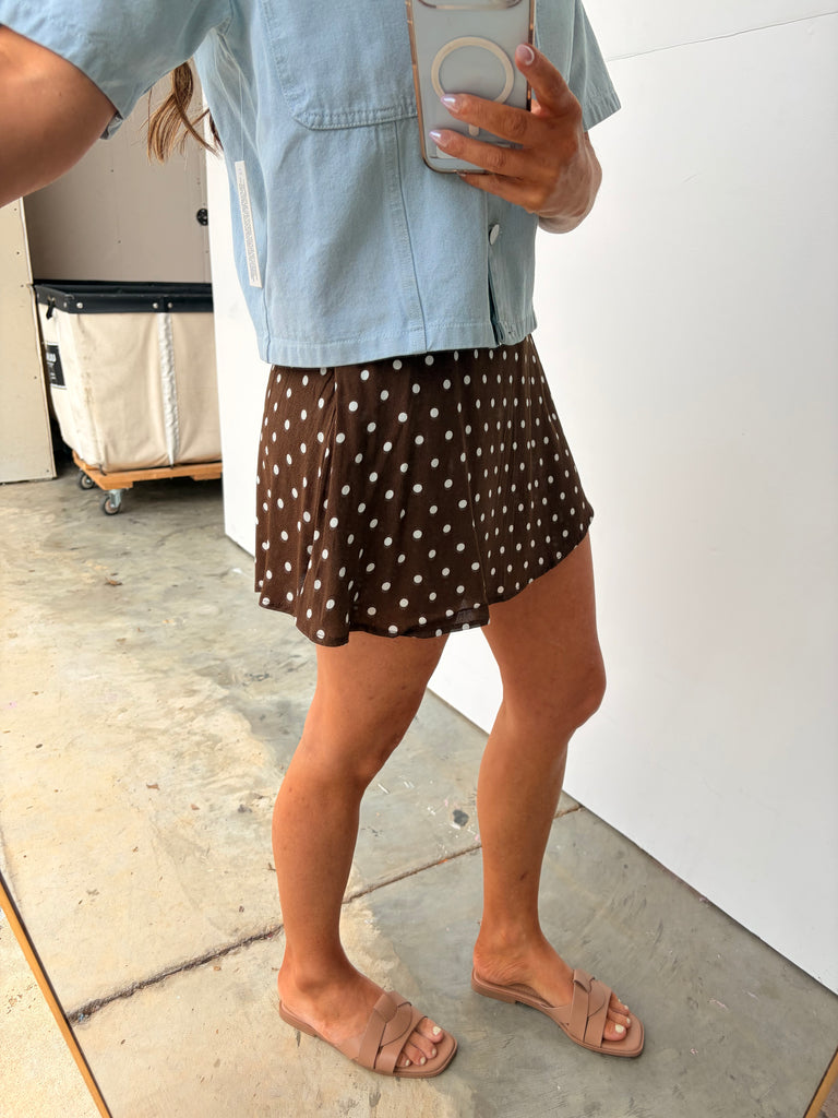 The Best Of Me Skort - Mocha