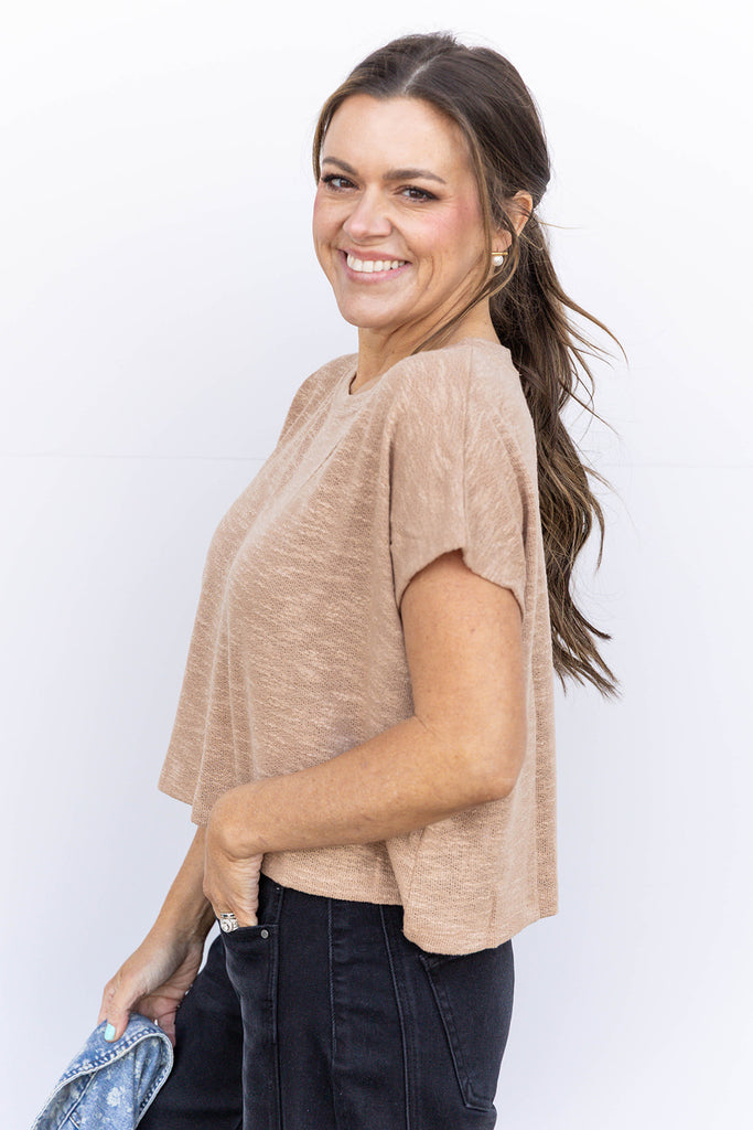 See you Soon Slub Knit - Dark Brush