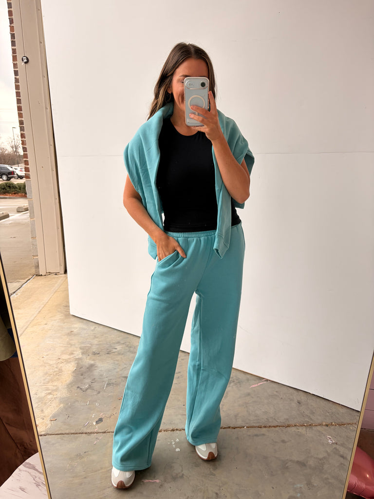 Cozy Canvas Set - Dusty Teal