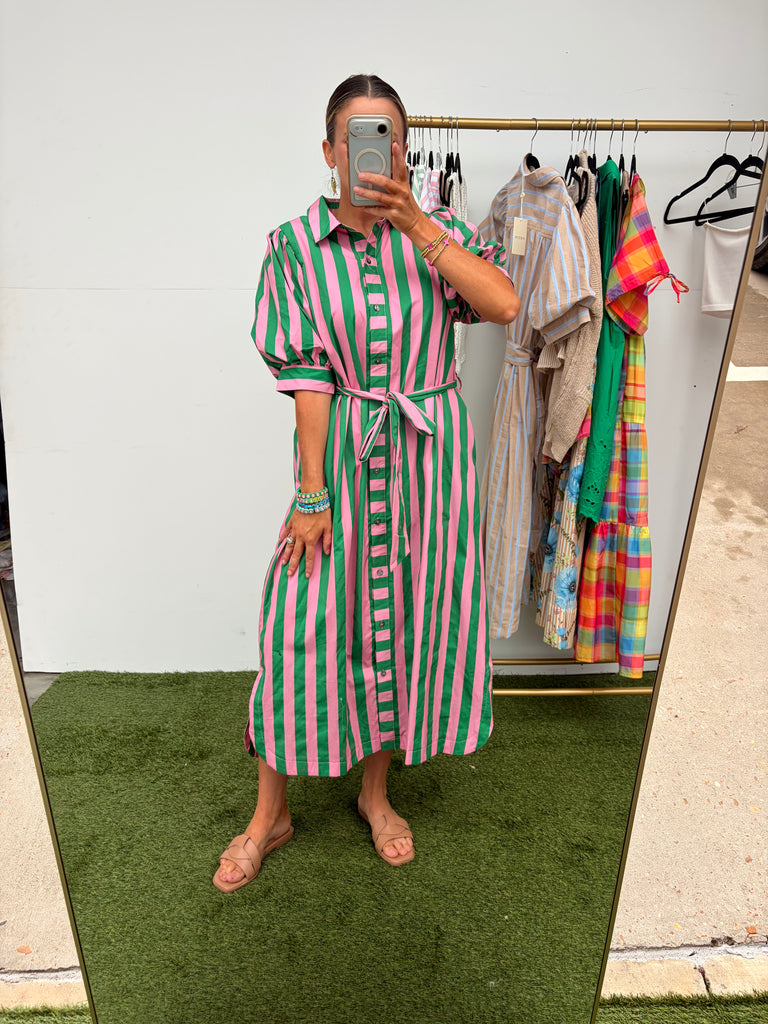Allison Midi Dress - Green