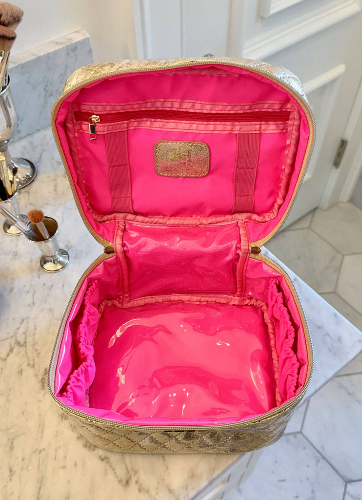 Hampton Train Case Champagne Pop - Caroline Hill