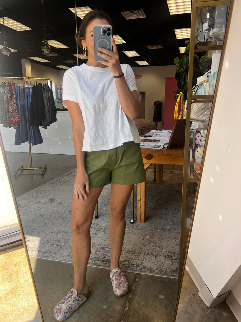 Slub Knit Top - White