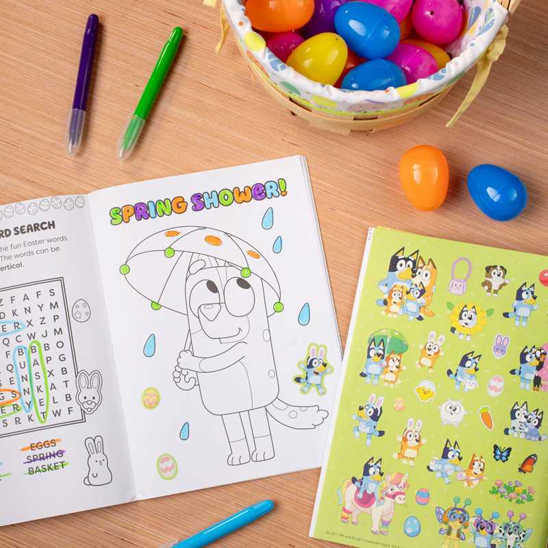 Bluey Colortivity: Happy Easter, Bluey! by Delaney Foerster: Paperback