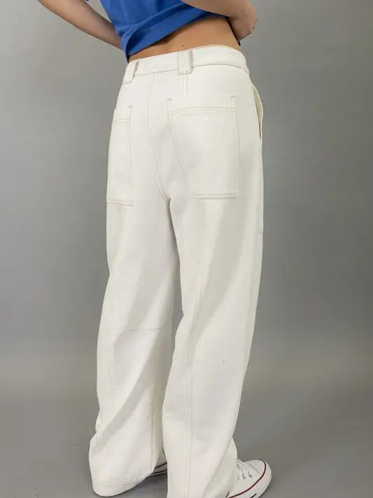 Sleepless In A Hotel Room Jeans - Ivory