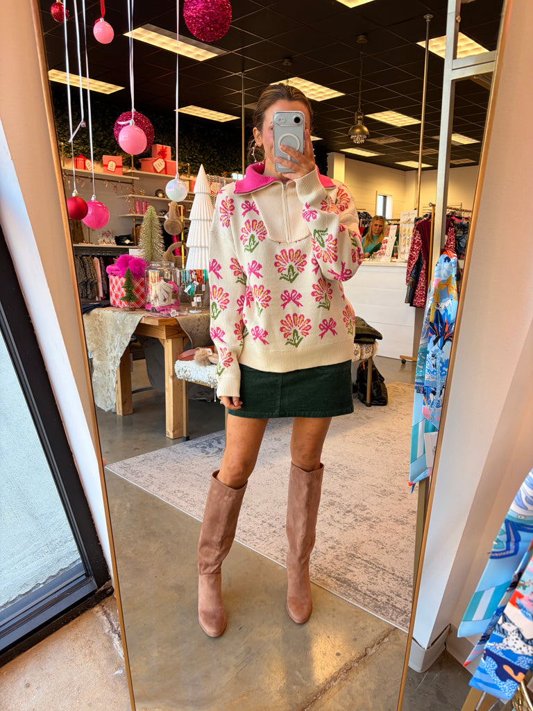 Cozy Charm Sweater - Cream