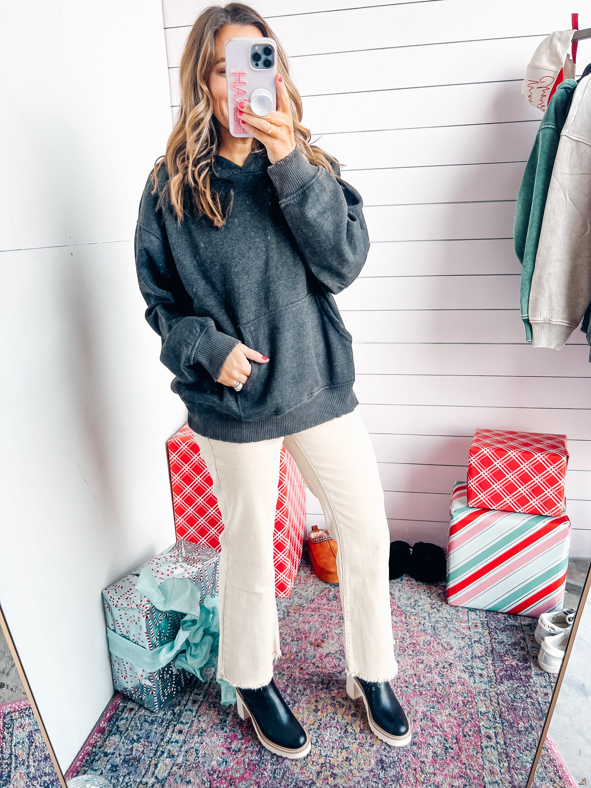 I Had some Help Hoodie - Ash Black