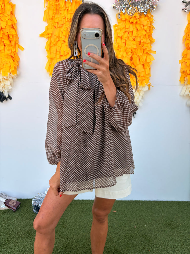 Already Gone Blouse - Brown
