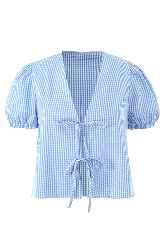 Plaid To Meet you Set- Blue