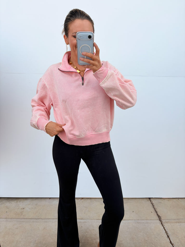 Walk This Way Pullover - DK Pink