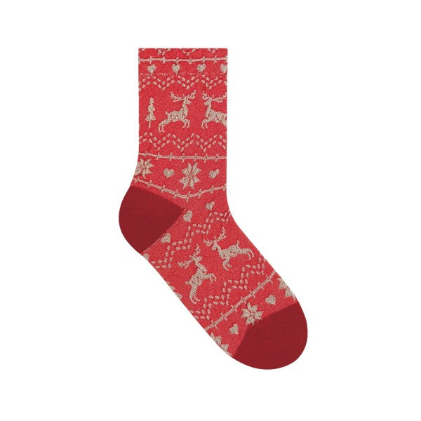 Cozy Doe Socks - Red