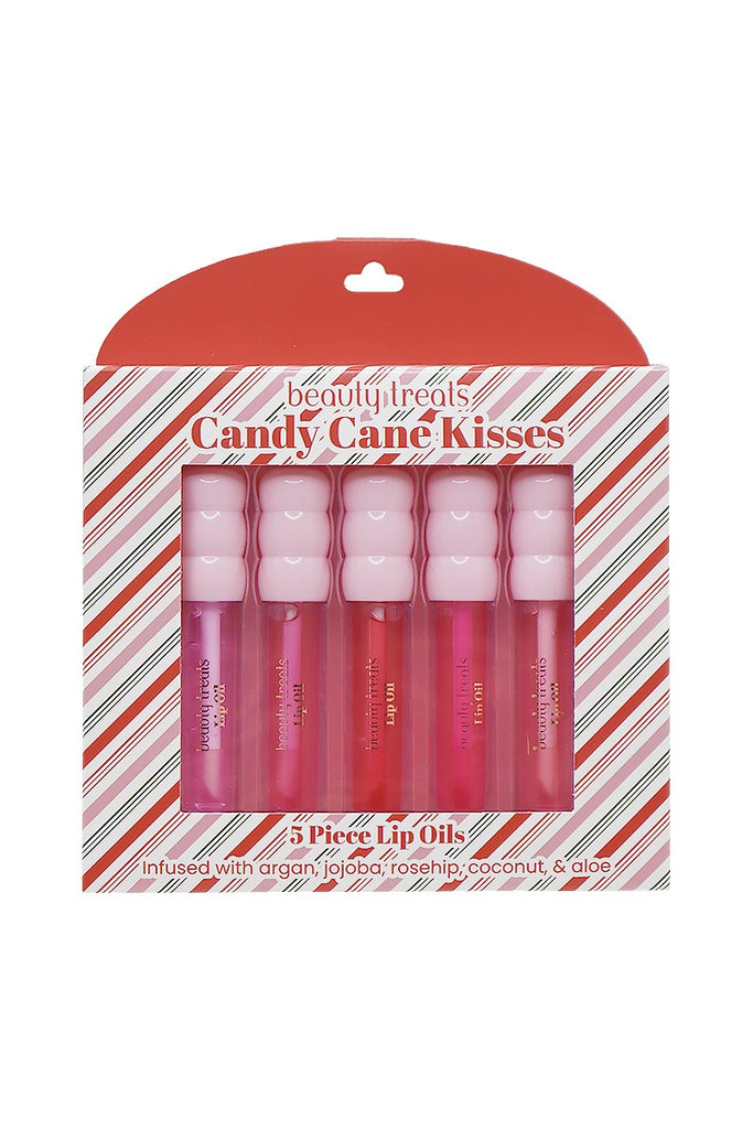 Beauty Tree Candy Cane Kisses 5pc Lip Oil Set