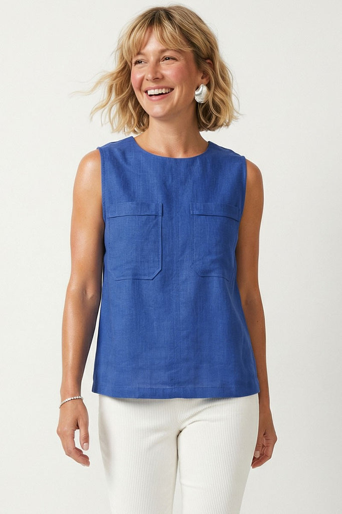 Reap What You Sow Blouse - Royal Blue
