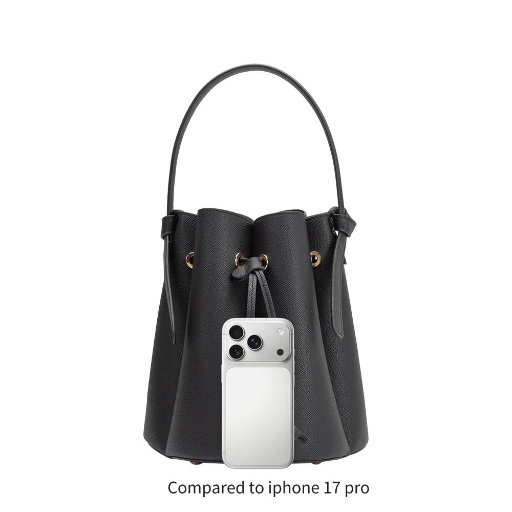 Laguna Recycle Vegan Leather Top Handle Bag- Mauve