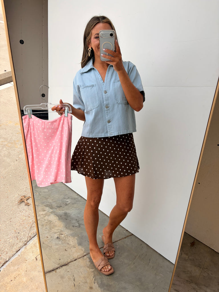 The Best Of Me Skort - Mocha