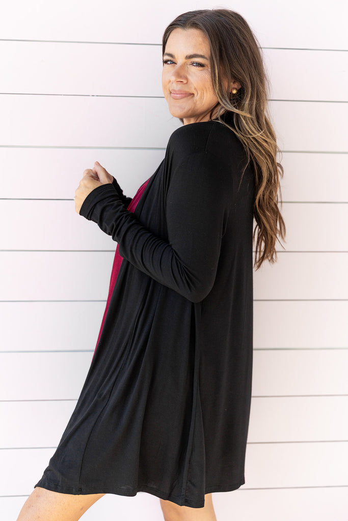 Basic Life Cardigan - Black