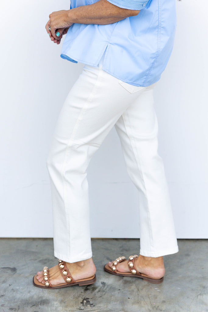 Friends In Low Places Denim - White