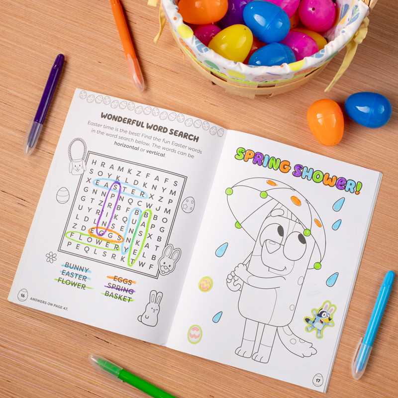 Bluey Colortivity: Happy Easter, Bluey! by Delaney Foerster: Paperback