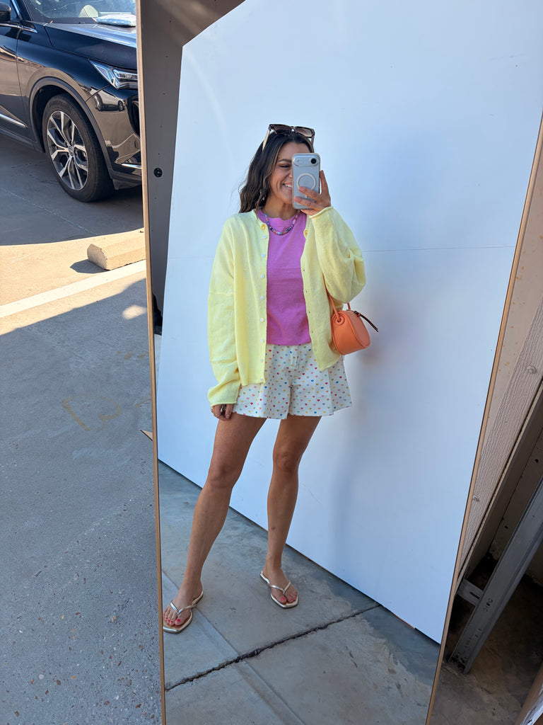 Spring Wishes Cardigan - Butter Yellow