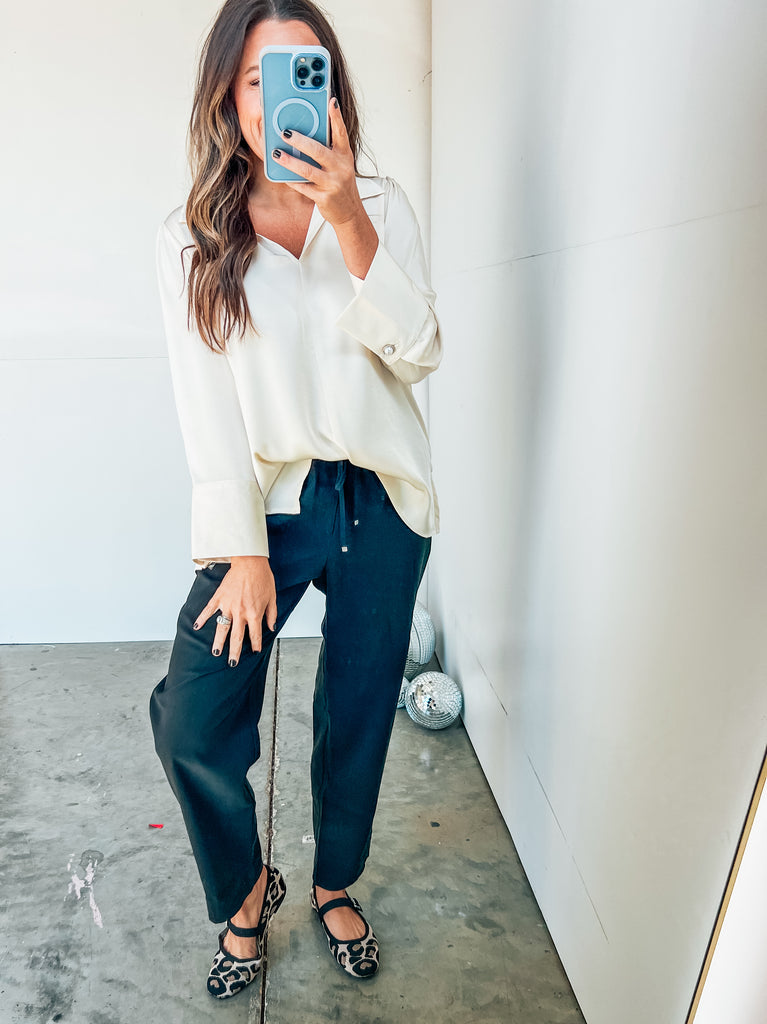 Seeking Closure Blouse - Ivory