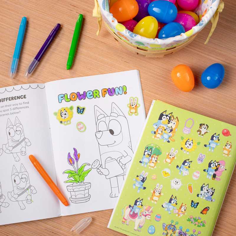 Bluey Colortivity: Happy Easter, Bluey! by Delaney Foerster: Paperback