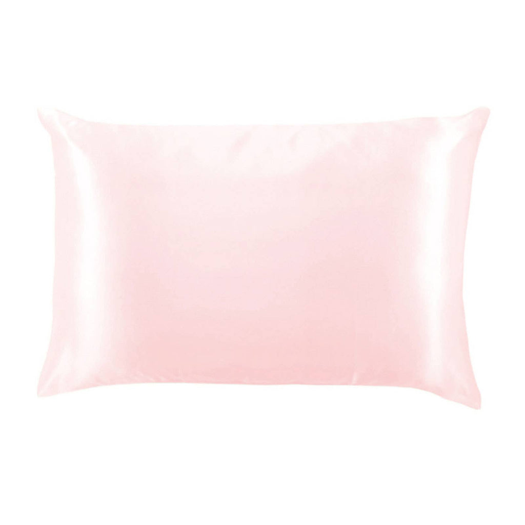 Lemon Lavender Solid Silky Satin Pillowcase Open Stock: Lucent CLoud