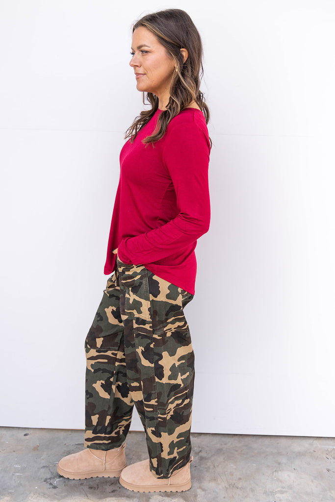 Easy Breeze Top - Cabernet