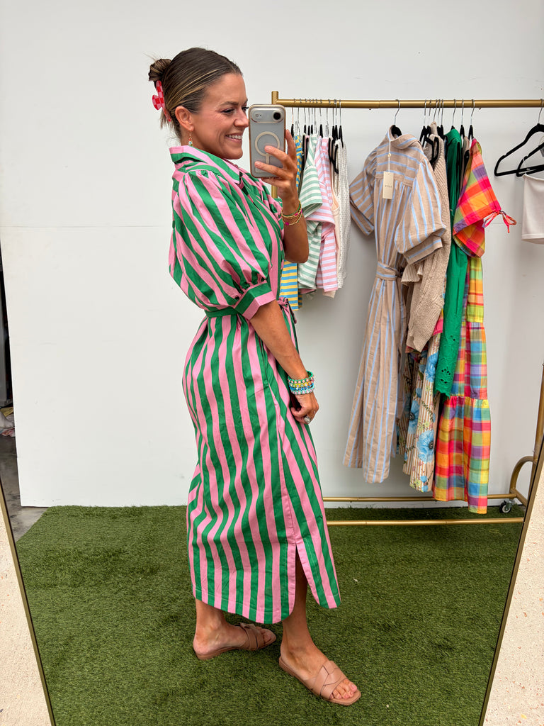 Allison Midi Dress - Green