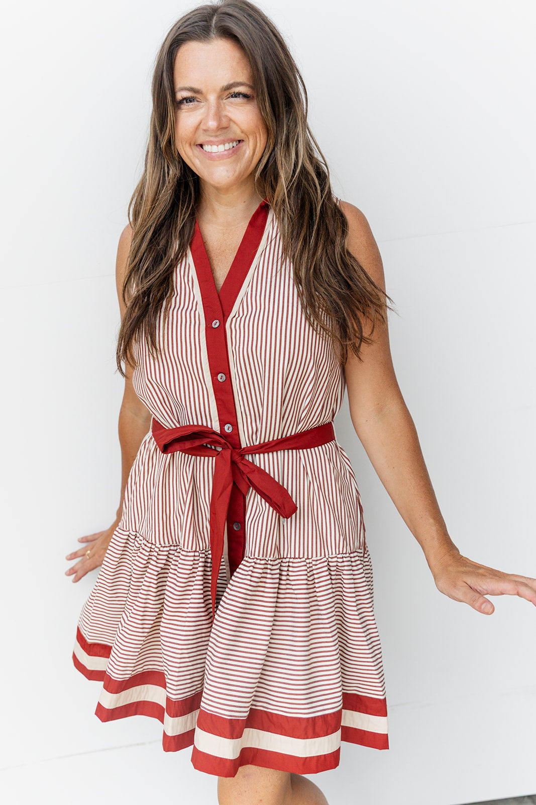 Teacher's Pet Dress- Rust