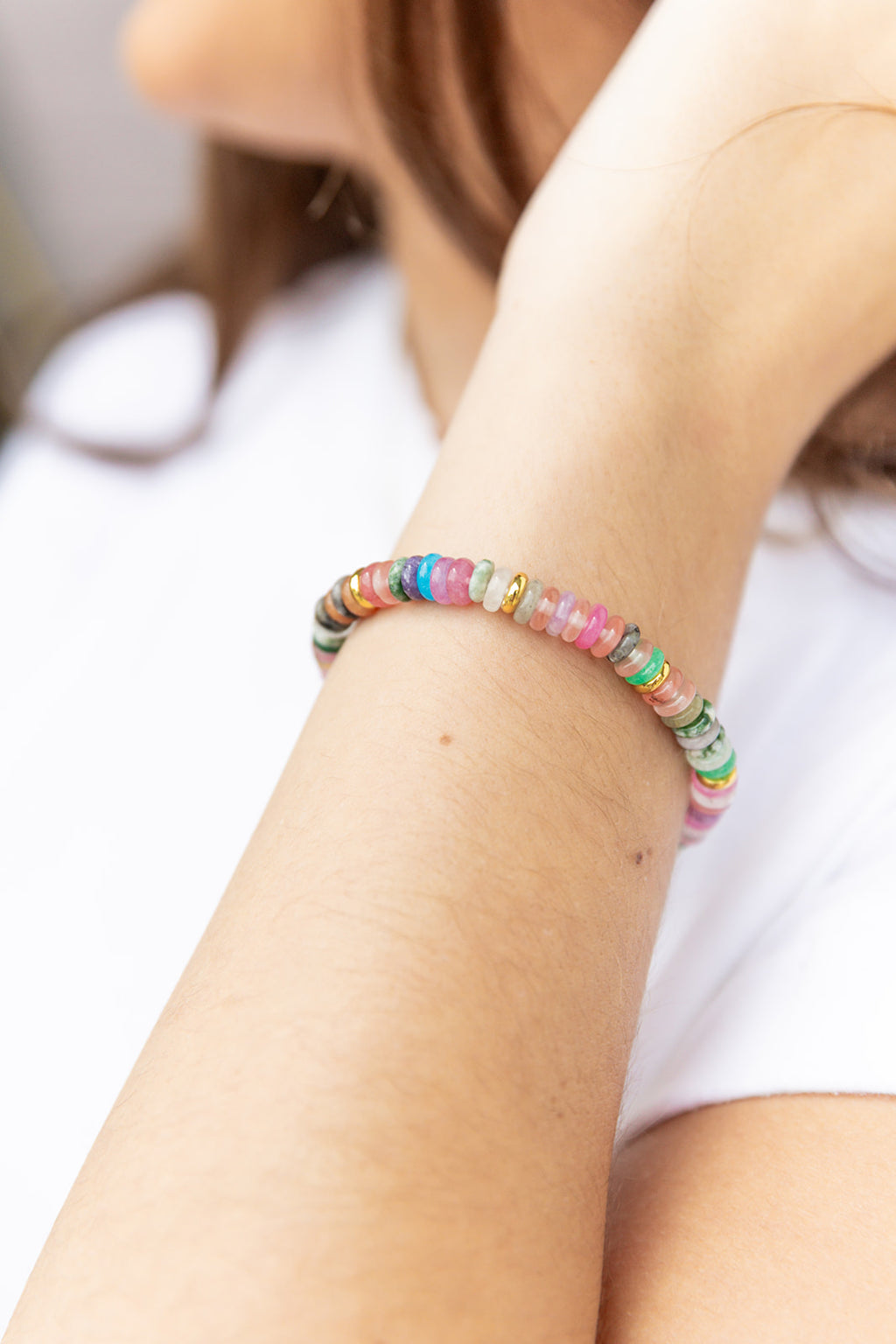 Natural Agate Bracelet - Multi