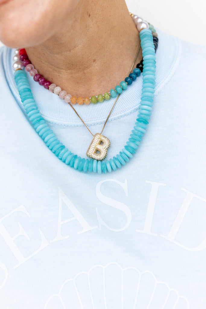 Rainbow Agate Beaded Necklace