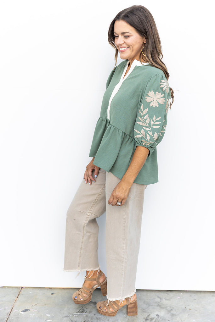 Loving Latte Barrel Jeans