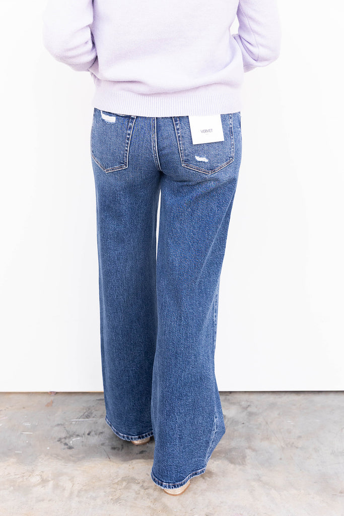 Nicest High Rise Wide Leg - Dark