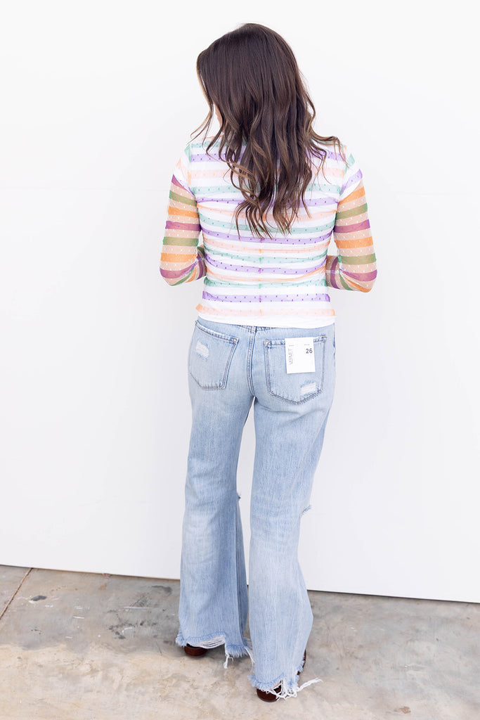 Lucky Girl Mesh Top - Multi