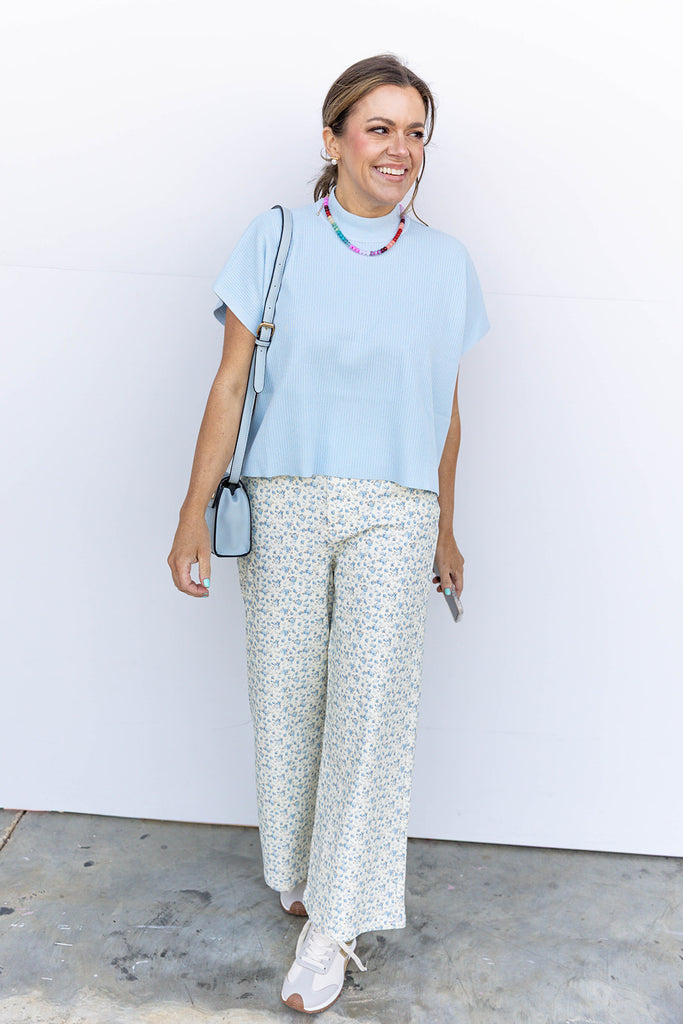 Blooming Into Spring Bottoms - Blue
