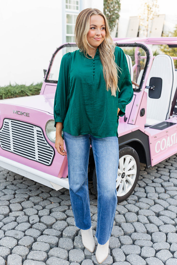 Tummy Control Mid Rise Crop Straight Clean Cut Hem- Risen