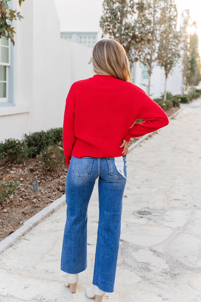 Silent Night Sweater - Red