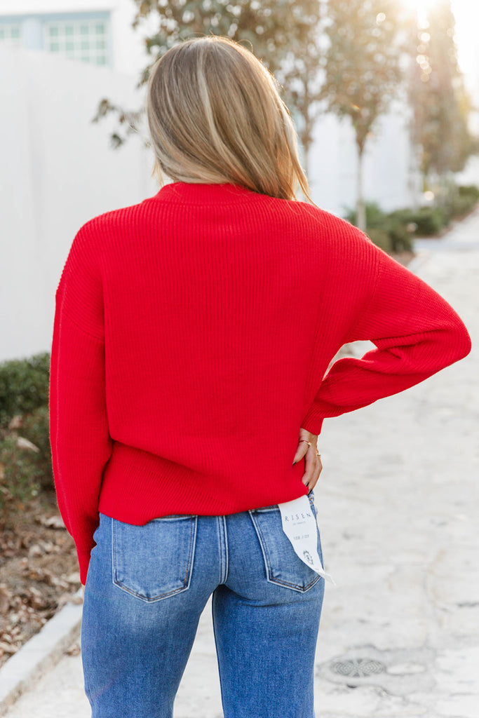 Silent Night Sweater - Red