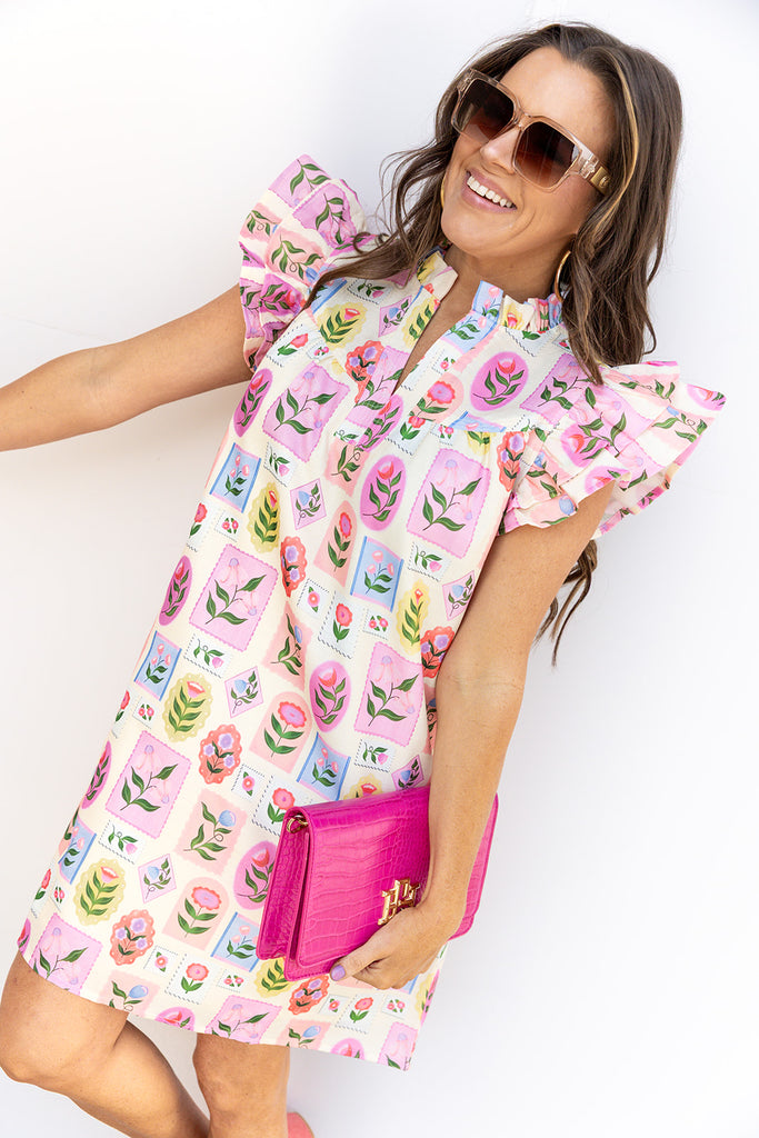 Boogie Shoes Dress - Cream