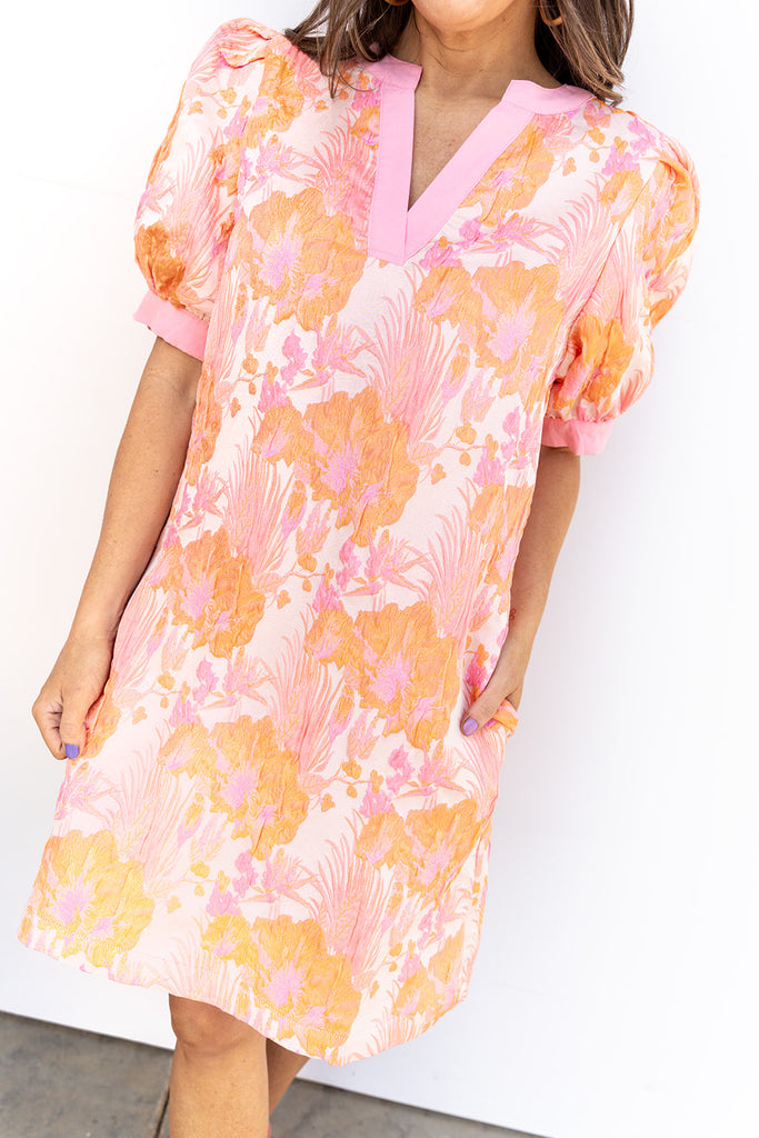 Jessie's Girl Dress - Peach Mix