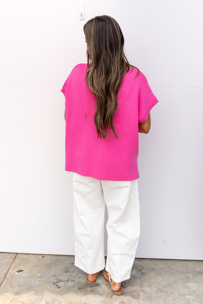 Cafe' Luxe Sweater - Bubblegum Pink