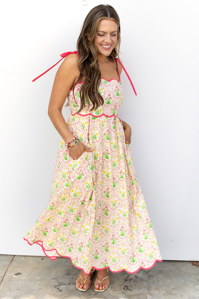 Take Me To The Beach Dress - Pink