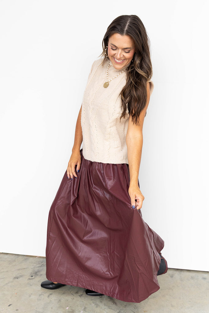 Sleeveless Serenity Sweater - Oatmeal