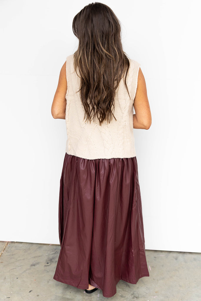 Sleeveless Serenity Sweater - Oatmeal