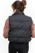 Quick and Snappy Puffer Vest - Black