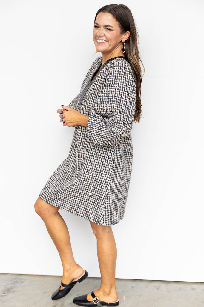 At Bryant Stadium Herringbone Dress