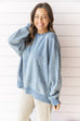 Over the Edge pullover - Dusty Blue