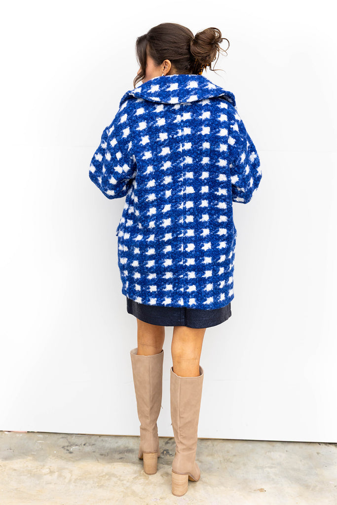 High Society Coat - Blue