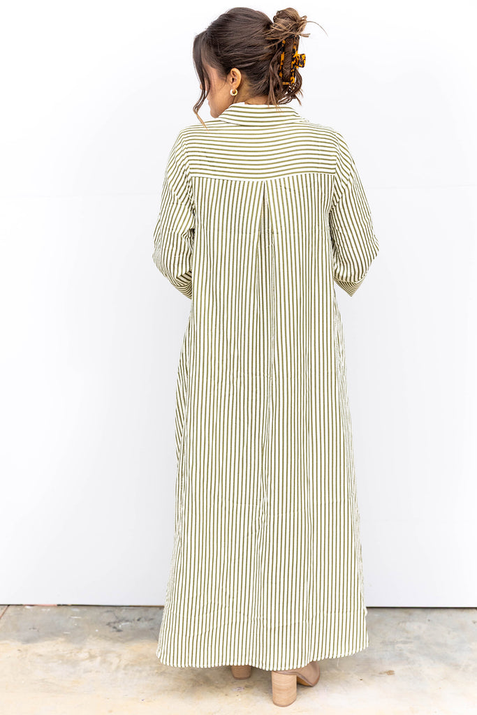 Harbor Breeze Button Dress